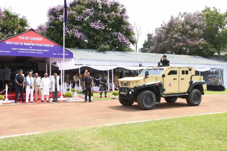 Manipur CM flags off 477 police vehicles, ₹196.61 crore MHA modernisation approved