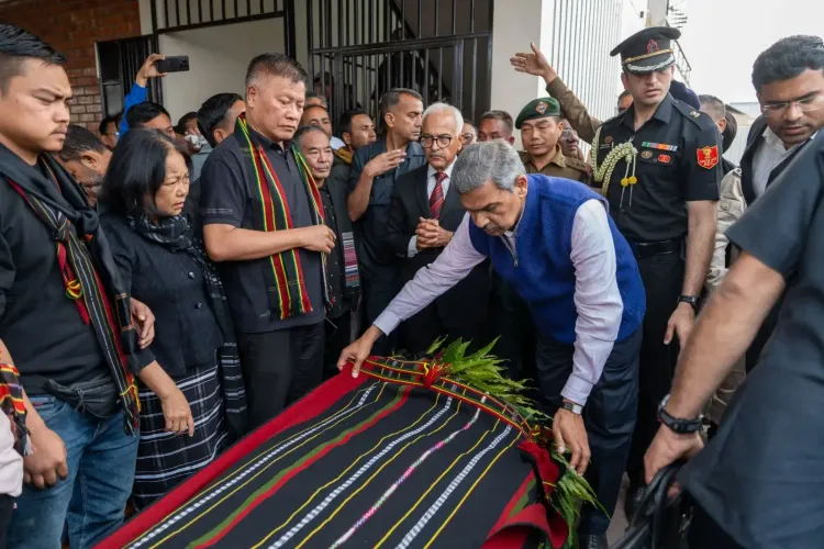 Manipur Governor Honors BJP MLA Vungzagin Valte After His Passing