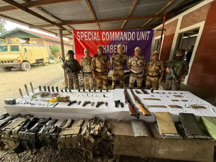 मणिपुर में सुरक्षा बलों का बड़ा अभियान: 4 पिस्टल, 14 ग्रेनेड, संदिग्ध IED बरामद; 8 उग्रवादी गिरफ्तार