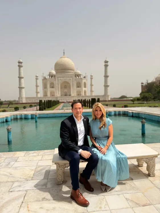 Marco Rubio visits Taj Mahal and Amber Fort during India tour
