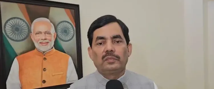 राहुल गांधी के PM आवास के बाहर धरने पर शहनवाज हुसैन का हमला — 'विपक्ष नेता की मर्यादा तार-तार'