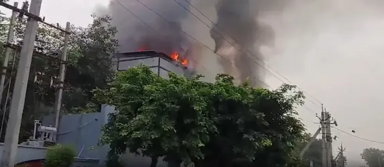 Alwar oil factory fire: 12+ tenders battle blaze at Matsya Industrial Area