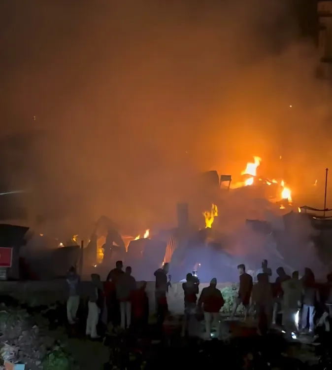 What Caused the Massive Fire That Gutted 200 Shops in Birati Market?