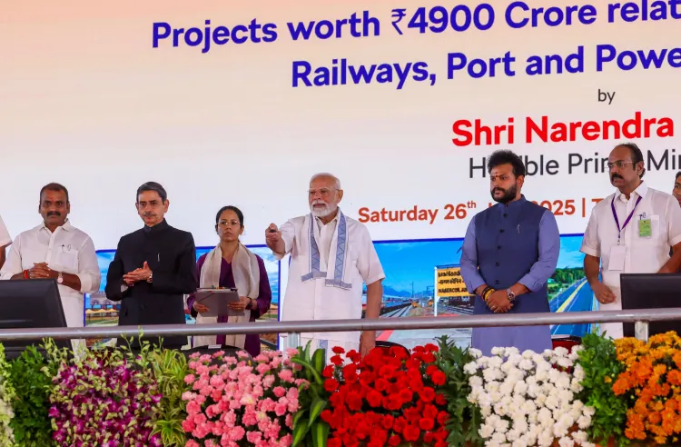 What Major Infrastructure Projects Did PM Modi Launch in Tuticorin?