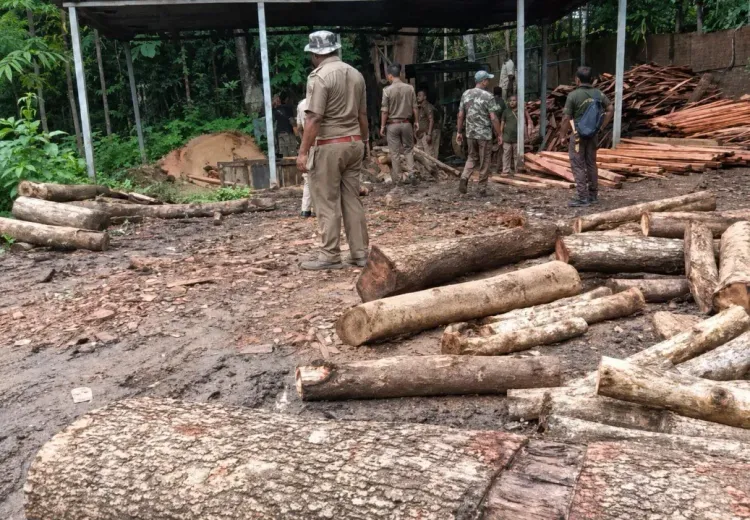 Meghalaya Forest Dept raids 4 illegal sawmills in North Garo Hills