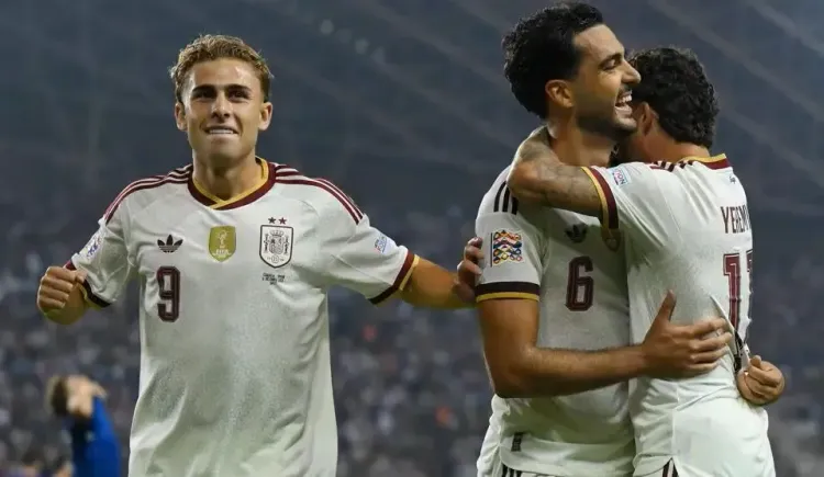 Merino brace sends Spain into Nations League last eight after Croatia comeback