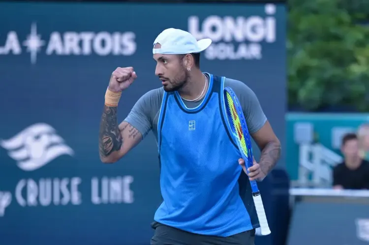 Miami Open: Nick Kyrgios Celebrates His First Win in 896 Days