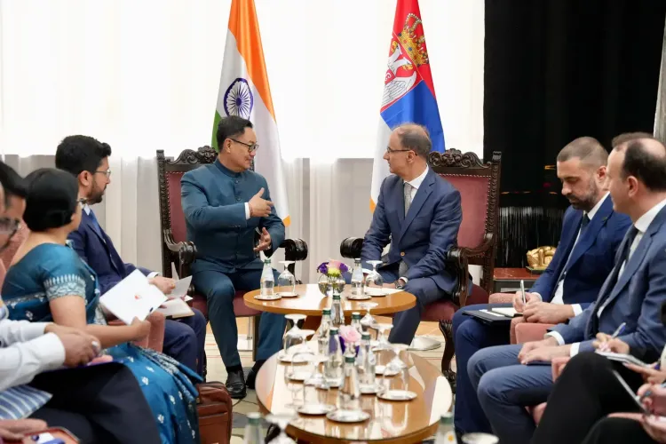 Rijiju meets Serbian PM Macut in Belgrade, pledges stronger India-Serbia ties