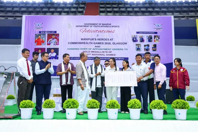 Mirabai Chanu felicitated in Imphal as Manipur unveils sports recruitment policy