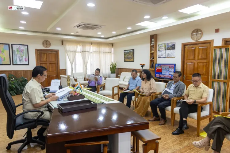 Mizoram CM Lal Duhoma Meets State Human Rights Commission