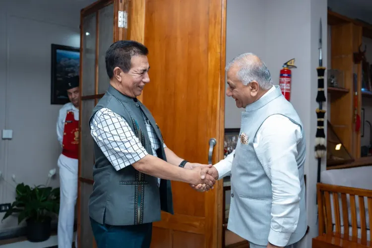 Mizoram CM Lalduhoma Meets Governor V.K. Singh at Lok Bhavan