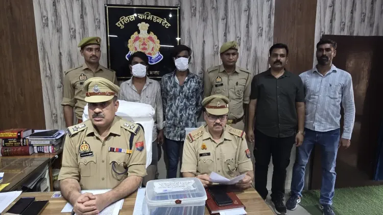नोएडा में मोबाइल स्नैचिंग गिरोह का भंडाफोड़: 22 मोबाइल, चोरी की बाइक और 2 चाकू बरामद