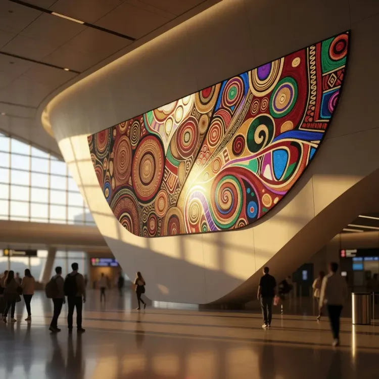 CM Conrad Sangma Hails Tura Artist's Work at Navi Mumbai Airport