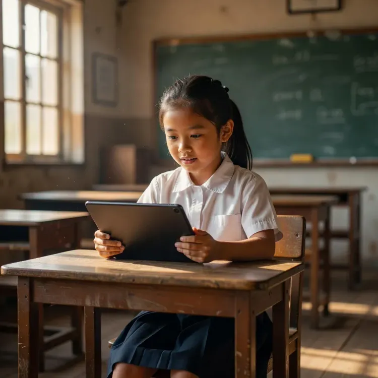 CM Dhami gifts tablet to student Lavpreet for her inspiring idea
