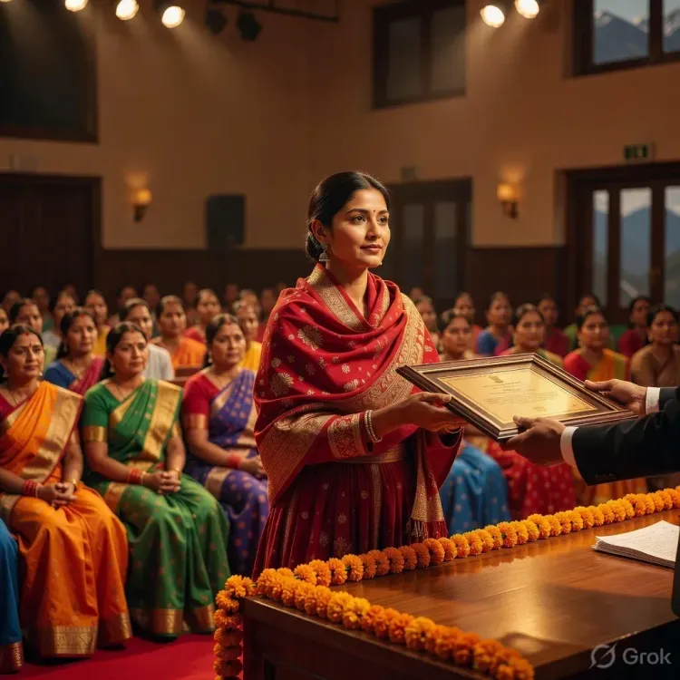 CM Dhami Honours Women with Teelu Rauteli and Anganwadi Awards