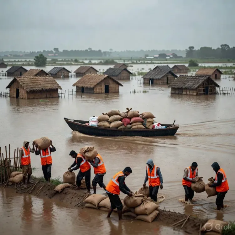 CM Himanta Flags Ground-Level Flood Relief Push in Assam