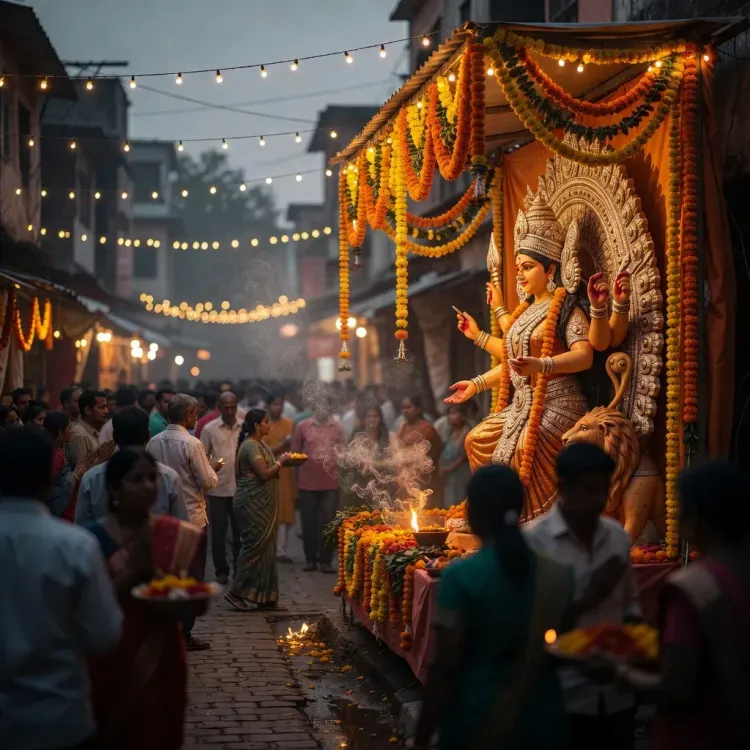CM Manik Saha Joins Durga Puja Pandal Walk at Skylark Club