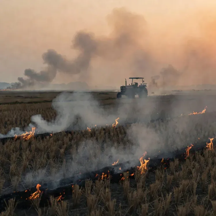 CM Rekha Gupta Slams AAP Over Stubble Burning in Punjab