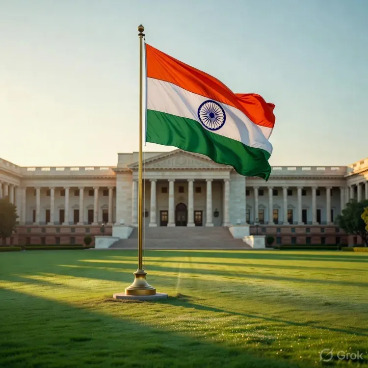 CM Samrat Choudhary Hoists Flag at Lok Sevak Awas on Independence Day