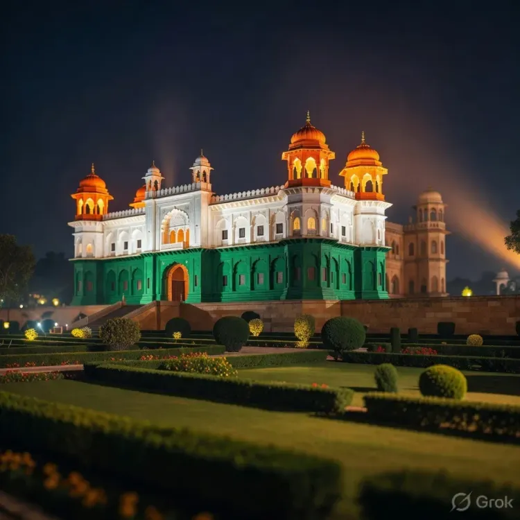 Dr. Jitendra Singh: Sheesh Mahal Lit in Tricolour Ahead of I-Day