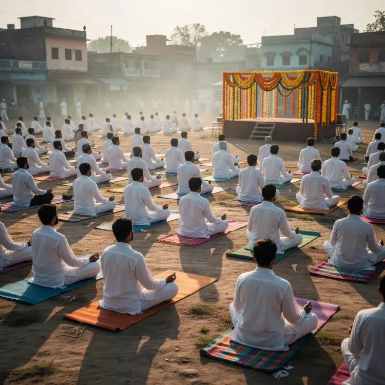 Giriraj Singh promotes yoga, healthy living via Seva Sankalp camp