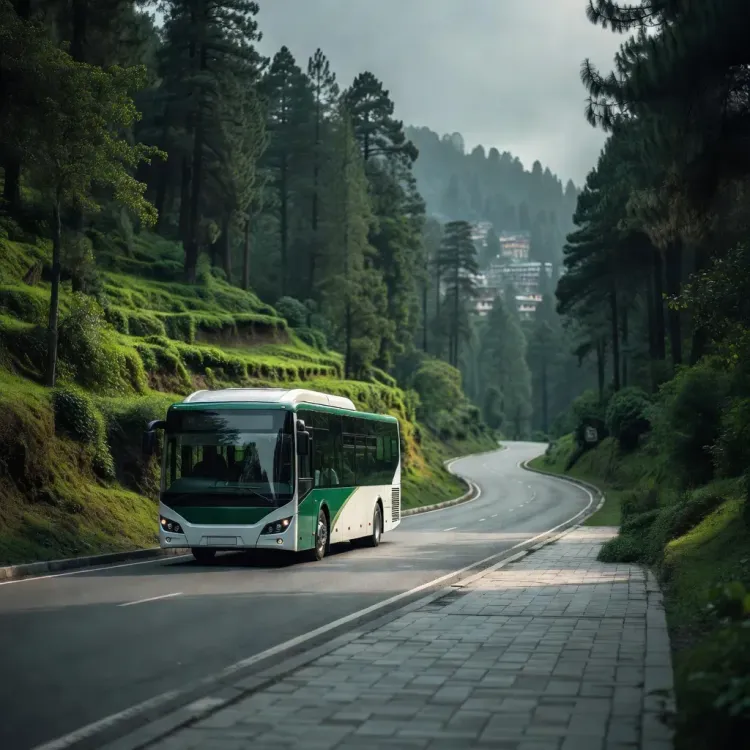 HP CM Office Rides Electric Bus to Dharamshala Circuit House