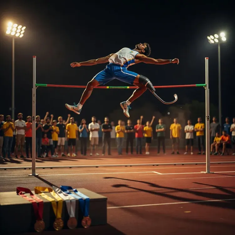 Khattar hails India's podium sweep in Asian Para Games High Jump