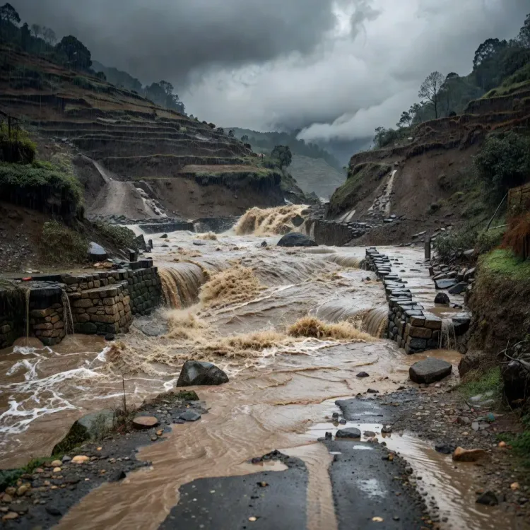 Omar Abdullah Monitors Heavy Rain, Floods in Rajouri