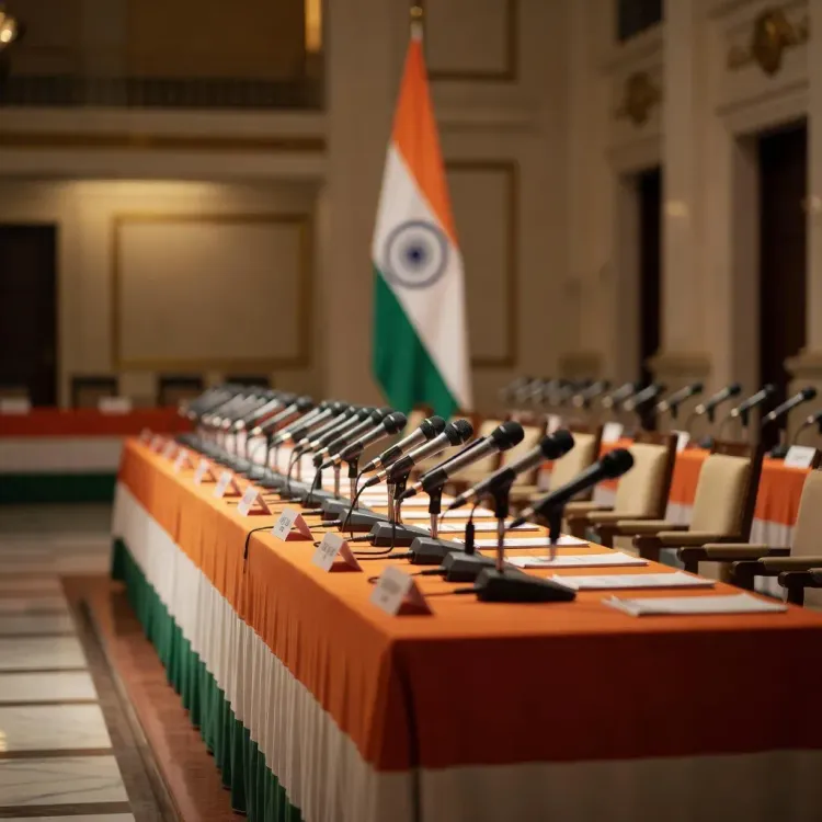 Pralhad Joshi addresses press meet in Jaipur on 'SaveDemocracy'