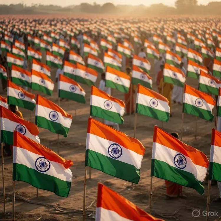 Sonowal Leads Tiranga Rally in Tengakhat Ahead of Independence Day