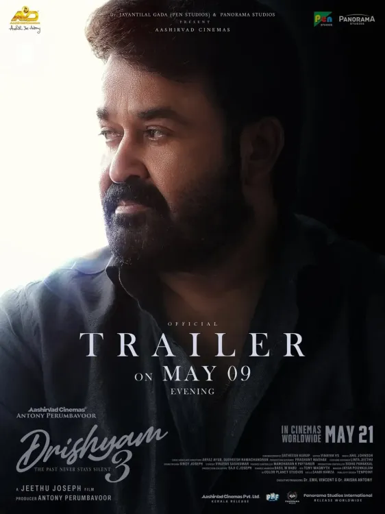 Mohanlal's Georgekutty faces fresh peril in Drishyam 3 trailer, releasing May 21