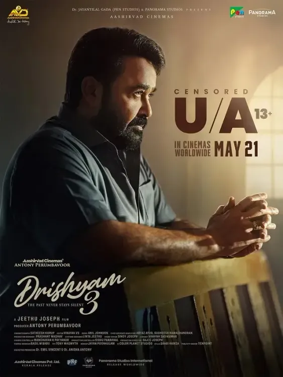 Drishyam 3 clears censors with U/A 13+ rating, Mohanlal film hits cinemas May 21