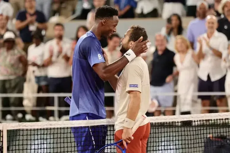 Gael Monfils bids farewell to Roland Garros after loss to Hugo Gaston