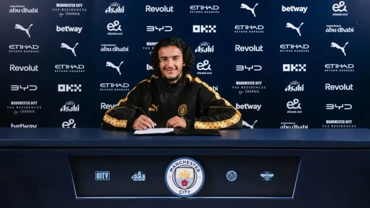 Ayyoub Bouaddi signs for Manchester City on five-year deal from Lille