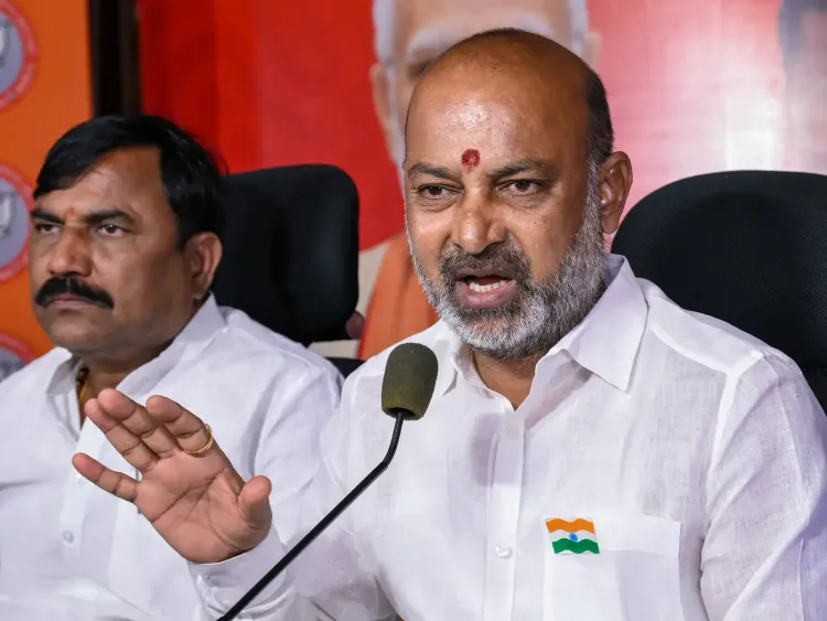 Bandi Sanjay slams Rahul Gandhi over silence on hero pilot Smit Machchhar
