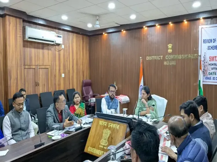 What Did MoS Raksha Khadse Discover During Her Review of Central Schemes in Assam's Hojai?