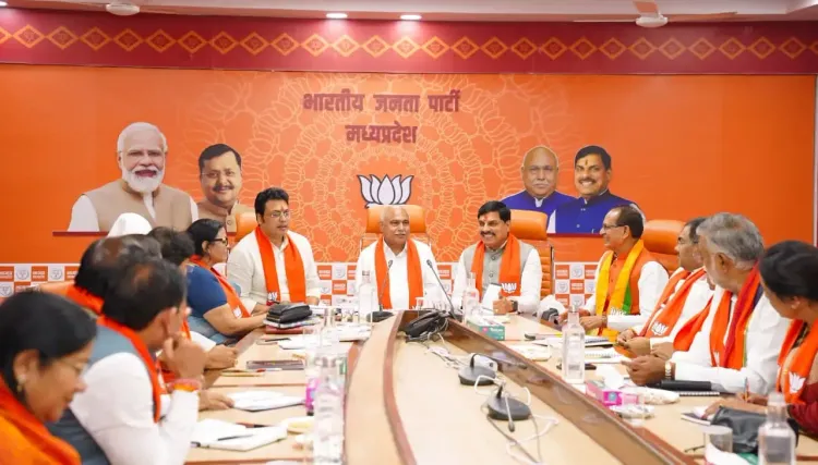 Biplab Kumar Deb chairs first MP BJP core group meet in Bhopal