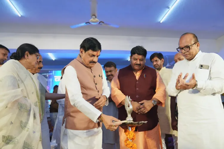 MP CM Mohan Yadav Distributes Charkhas to SHG Members in Ujjain