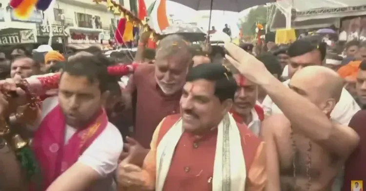 MP CM Mohan Yadav joins Sanskar Kanwad Yatra in Jabalpur