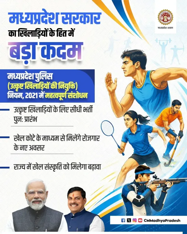 MP CM Mohan Yadav Revives Direct Police Recruitment for Athletes