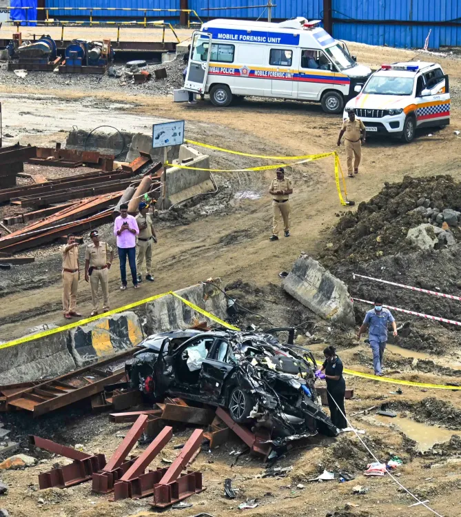 Mumbai Coastal Road crash: 3 youths killed after car plunges from flyover at high speed