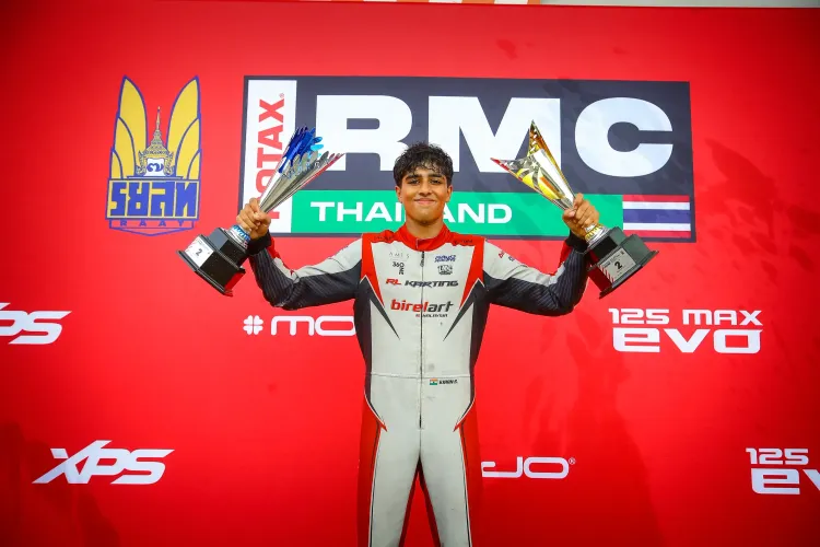 Kiaan Shah clinches Asia Trophy runner-up finish in Thailand karting showdown