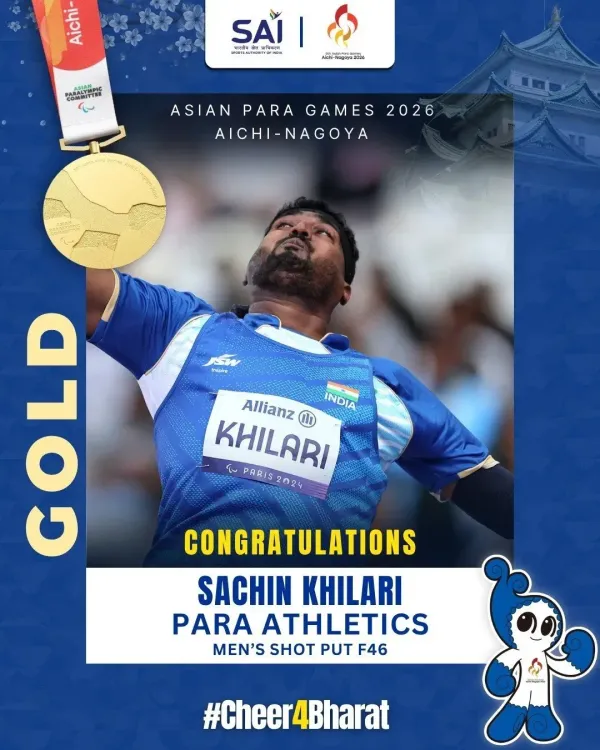 Nadda hails India's 1-2-3 sweep in Para Games Shot Put