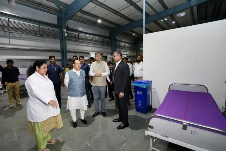 Nadda Reviews Cleanliness, New Patient Lounge at AIIMS Delhi