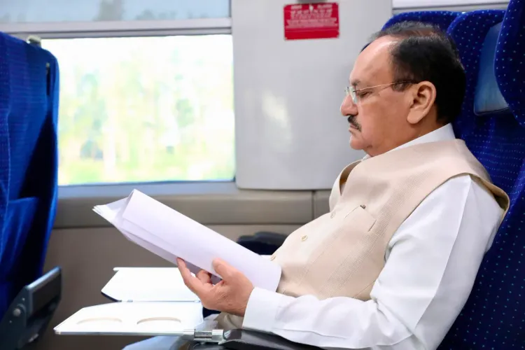 Nadda Travels Delhi-Bathinda on Vande Bharat, Hails Indigenous Train