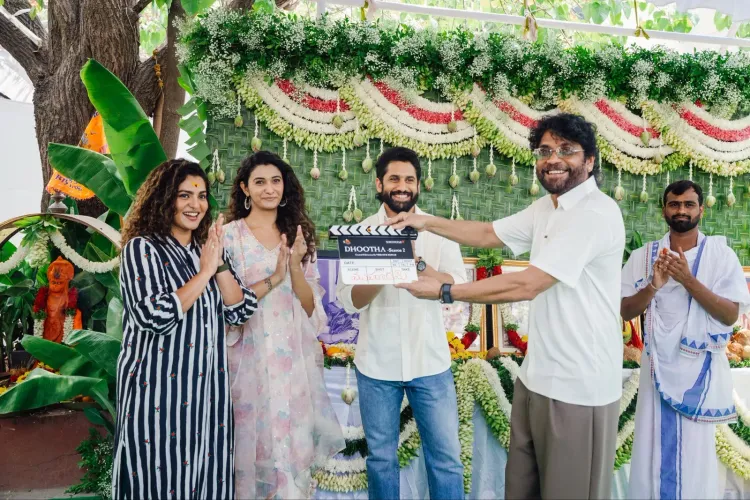Naga Chaitanya turns producer for Dhootha 2; series launched with pooja in Hyderabad