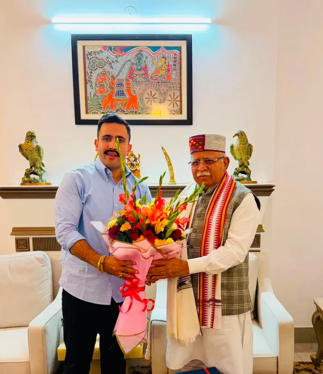 विक्रमादित्य सिंह ने मनोहर लाल से की भेंट, अर्बन चैलेंज फंड की ₹1,200 करोड़ परियोजनाओं को मंजूरी की माँग
