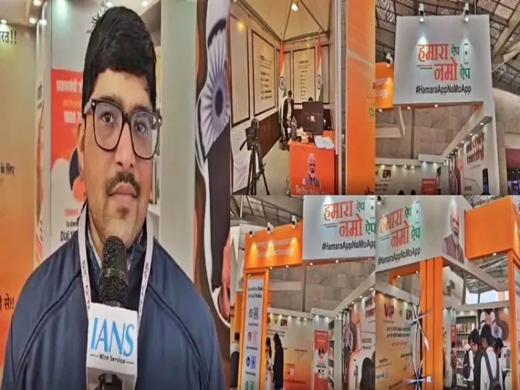 NaMo App Captivates Visitors at the Viksit Bharat Young Leaders Dialogue