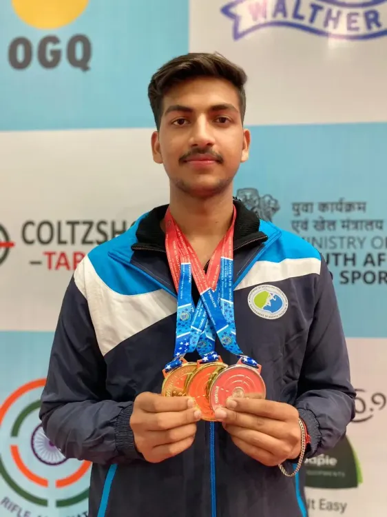 Did Suraj Sharma Dominate the National Shooting Championships with a Double Victory?
