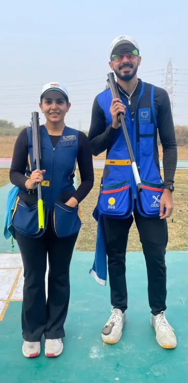 Skeet Mixed Team Title Secured by Maheshwari and Anantjeet at National Shooting Championships